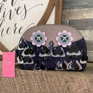 Kate Spade Medium Dome Cosmetic Bag Case 
Zibbi Owl Night Cap (WLRU5610)